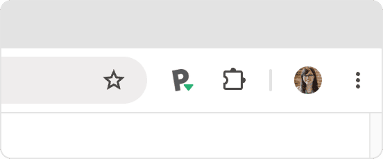 Paperpile button in the browser toolbar